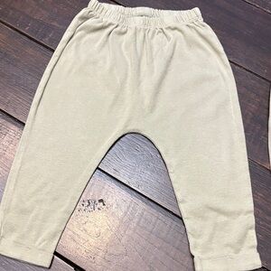 Burt's Bees Kids Cream Elastic Waist Joggers for  two